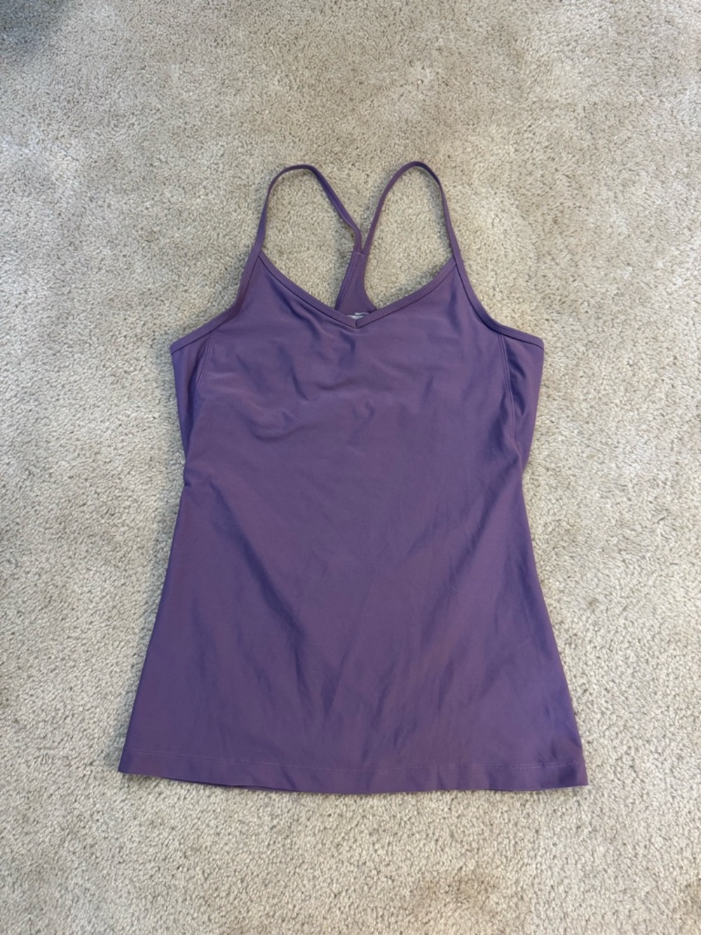 NikeFITDRY Purple Racerback Open Back Camisole Athletic Tank Top